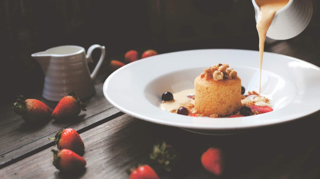 Kulinarisches Dessert im Landhotel Waldeck in Fremdingen